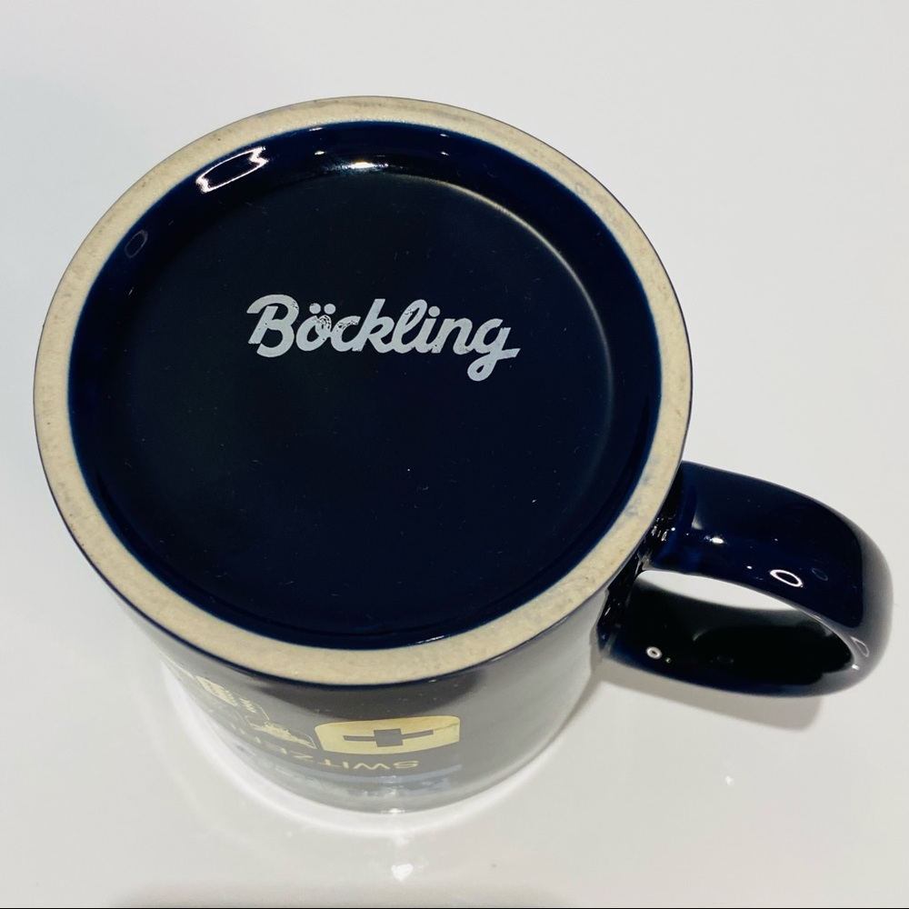 Bockling German Coffee Cup Deutschland Made in Germany Blue and Gold - Picture 5 of 8